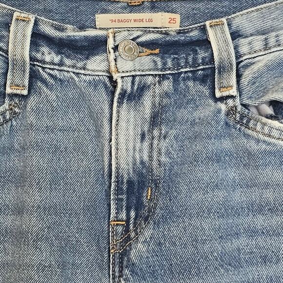 Levi's Sky Blue Wide Leg Jeans - Picture 7 of 9